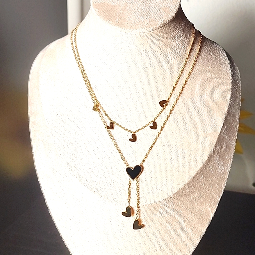 Double Layer Hearth Necklace